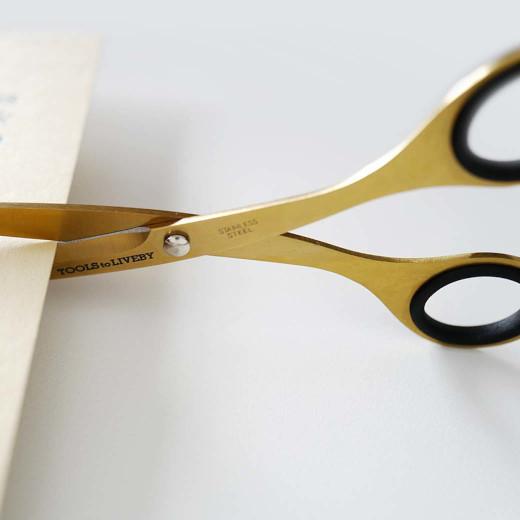 はさみ TOOLS to LIVEBY ツールズ トゥ リブバイ シザーズ 6.5 ゴールド 事務用品 ステンレス テフロン加工 おしゃれ | HIGHTIDE | 02