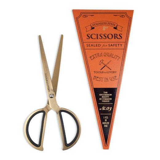 はさみ TOOLS to LIVEBY ツールズ トゥ リブバイ シザーズ 8 ゴールド ハサミ 鋏 ステンレス テフロンコート アンティーク調 おしゃれ | HIGHTIDE | 01
