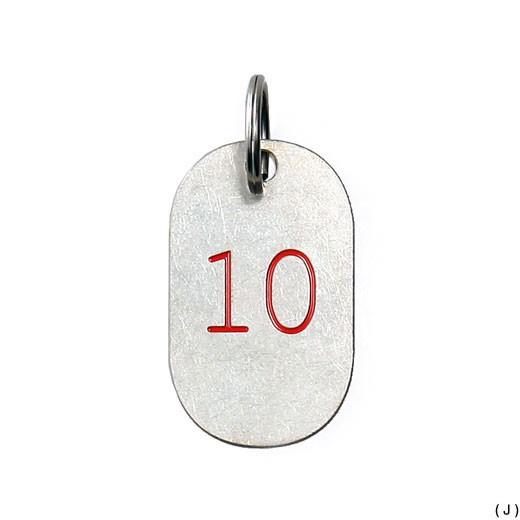 キーホルダー キーリング CANDY DESIGN&WORKS カレンダータグ レッド キャンディデザイン&ワークス プレート 鍵 数字 誕生月 誕生日 ラッキーナンバー | DETAIL | 10