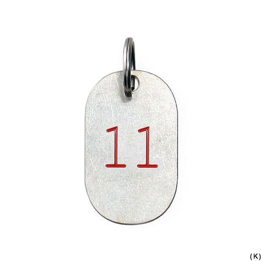 キーホルダー キーリング CANDY DESIGN&WORKS カレンダータグ レッド キャンディデザイン&ワークス プレート 鍵 数字 誕生月 誕生日 ラッキーナンバー | DETAIL | 11