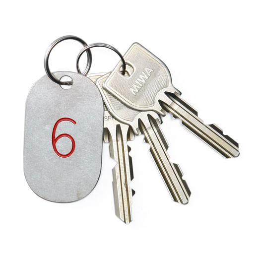 キーホルダー キーリング CANDY DESIGN&WORKS カレンダータグ レッド キャンディデザイン&ワークス プレート 鍵 数字 誕生月 誕生日 ラッキーナンバー | DETAIL | 13