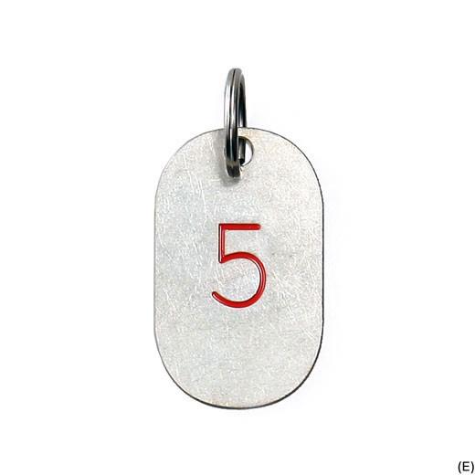 キーホルダー キーリング CANDY DESIGN&WORKS カレンダータグ レッド キャンディデザイン&ワークス プレート 鍵 数字 誕生月 誕生日 ラッキーナンバー | DETAIL | 05