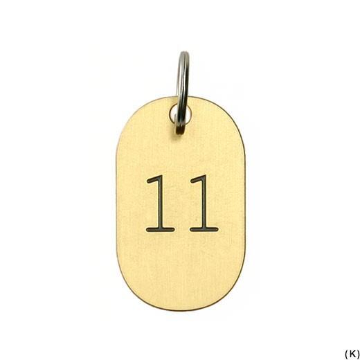 キーホルダー キーリング CANDY DESIGN&WORKS カレンダータグ ブラック キャンディデザイン&ワークス プレート 鍵 数字 誕生月 誕生日 ラッキーナンバー | DETAIL | 11