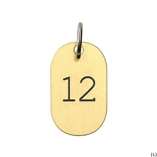 キーホルダー キーリング CANDY DESIGN&WORKS カレンダータグ ブラック キャンディデザイン&ワークス プレート 鍵 数字 誕生月 誕生日 ラッキーナンバー | DETAIL | 12