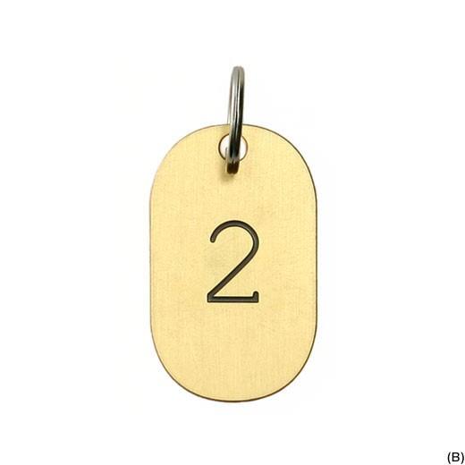 キーホルダー キーリング CANDY DESIGN&WORKS カレンダータグ ブラック キャンディデザイン&ワークス プレート 鍵 数字 誕生月 誕生日 ラッキーナンバー | DETAIL | 02