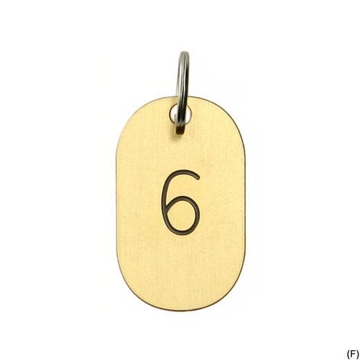 キーホルダー キーリング CANDY DESIGN&WORKS カレンダータグ ブラック キャンディデザイン&ワークス プレート 鍵 数字 誕生月 誕生日 ラッキーナンバー | DETAIL | 06