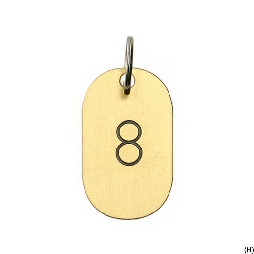 キーホルダー キーリング CANDY DESIGN&WORKS カレンダータグ ブラック キャンディデザイン&ワークス プレート 鍵 数字 誕生月 誕生日 ラッキーナンバー | DETAIL | 08