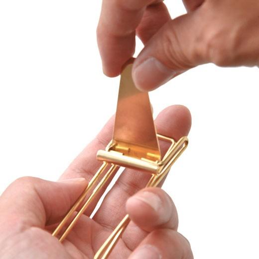 マネークリップ CANDY DESIGN&WORKS ホッパーダブルクリップ カードホルダー 財布 メンズ レディース コンパクト おしゃれ 真鍮 ニッケル カード ギフト | DETAIL | 03