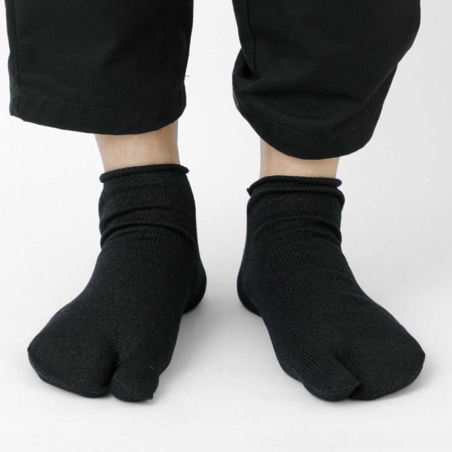 和紙糸ソックス L (メンズ) 直営店限定 和紙糸混 和紙混 ソックス ショート丈 靴下 足袋ソックス | HIGHTIDE | 09