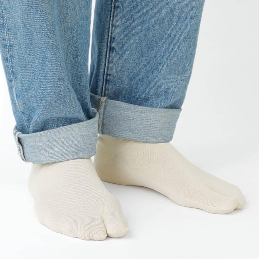 和紙糸ソックス L (メンズ) 直営店限定 和紙糸混 和紙混 ソックス ショート丈 靴下 足袋ソックス | HIGHTIDE | 11