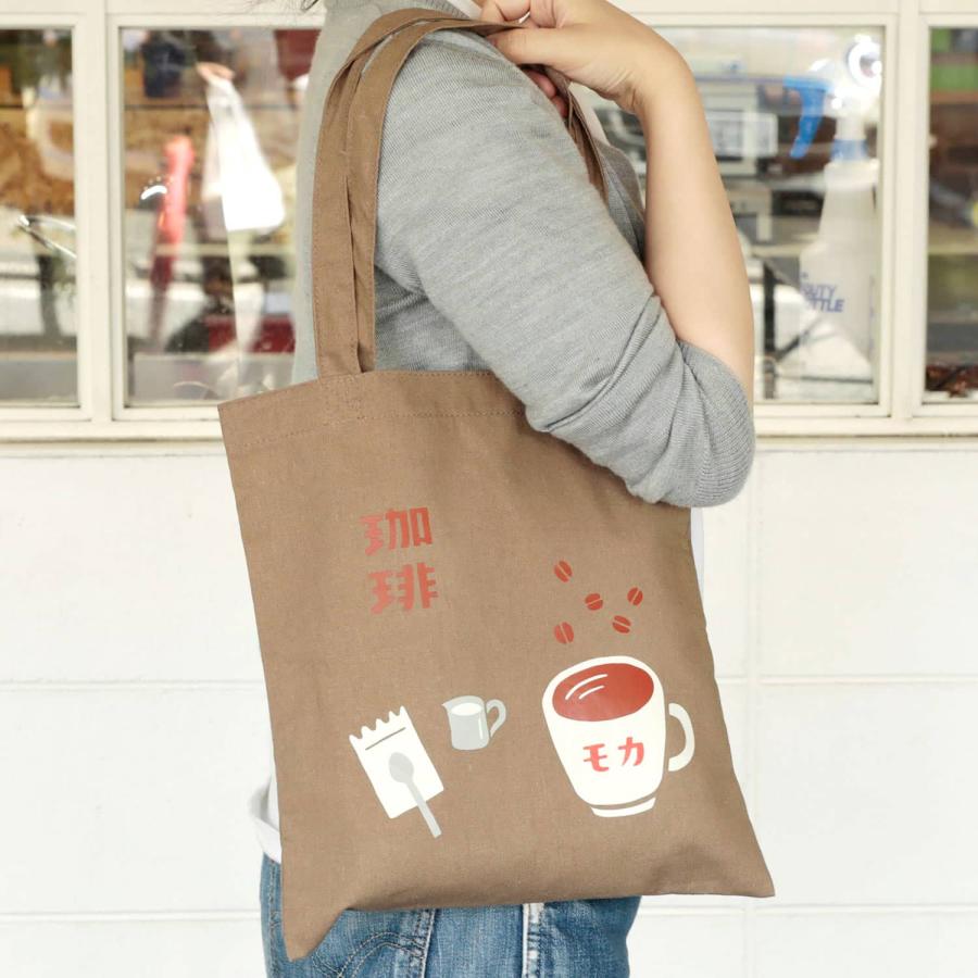 トートバッグ ニューレトロ レディース ミニ 小さめ コーヒー サウナ トラベル コットン 綿 軽量 肩掛け かわいい | HIGHTIDE | 11