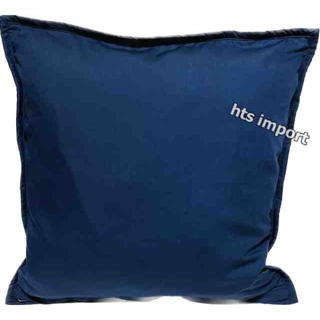 クッションカバー ハワイアンキルト オアフ島 ホワイト×ネイビーブルー