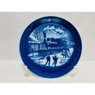 ロイヤルコペンハーゲン イヤープレート 1993 ROYAL COPENHAGEN YEAR PLATE 1993 『クリスマスのお客様』新品未使用の画像