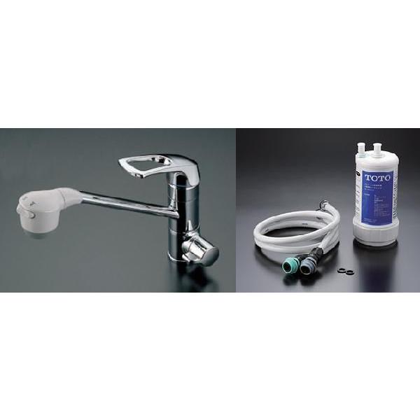 TOTO 浄水器兼用台付シングル混合水栓（ビルトイン形） TKG38C : 広瀬