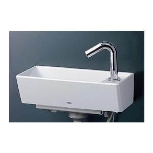 TOTO 壁掛手洗器（角形・自動水栓） 壁給水・床排水 LSA50AS : 広瀬