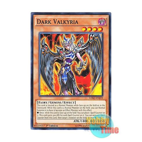 遊戯王 英語版 LDK2-ENJ19 Dark Valkyria ダーク・ヴァルキリア (ノーマル) 1st Edition｜htw