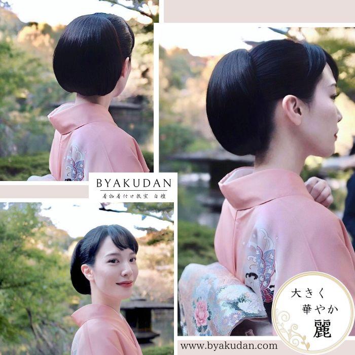 和装ウィッグ 和装ヘアピース 和装シニヨン【和装美人・麗と凛】 和装 自然 お団子 シニヨン ポイントウィッグ 部分ウィッグ_11