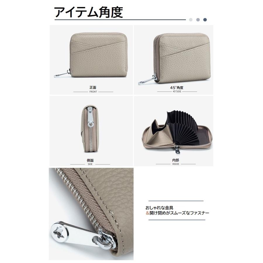本革じゃばら式ミニ財布レディースメンズじゃばらジャバラ財布二