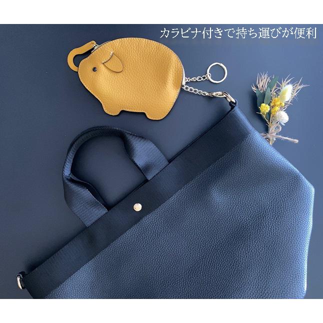 ピッグ型小銭入れ アニマル小銭入れ 小物入れ 本革小銭入れ