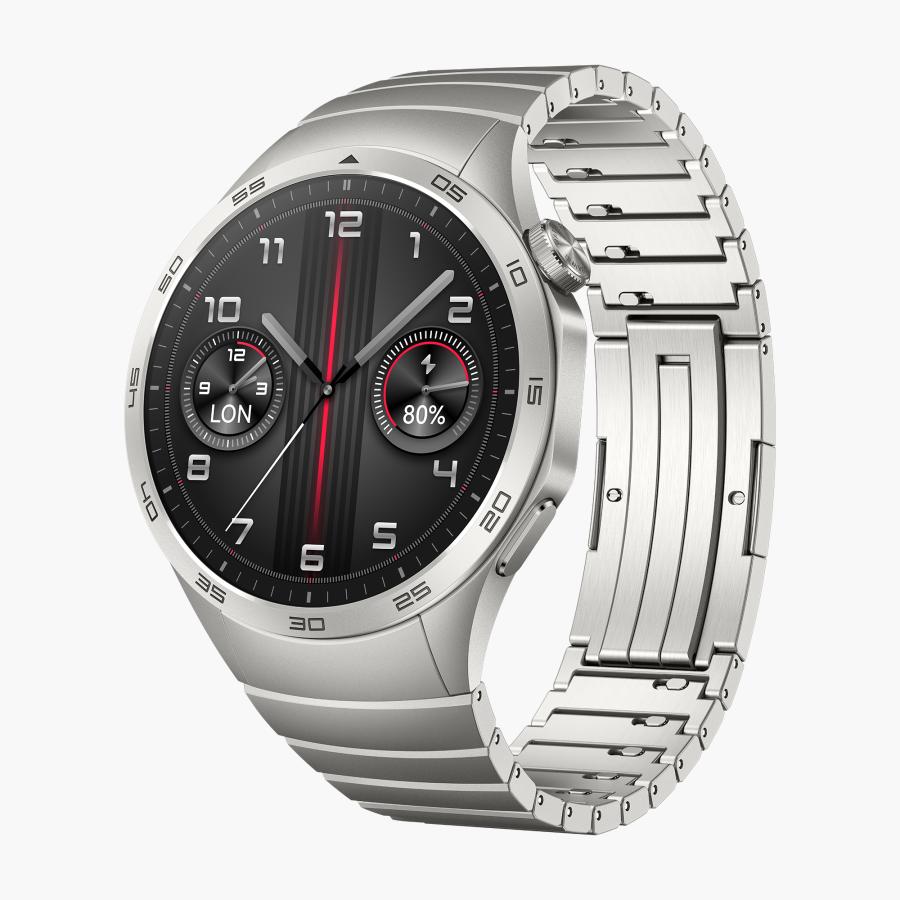 HUAWEI スマートウォッチ WATCH GT 4 46mm グレー ゴルフナビ機能搭載 