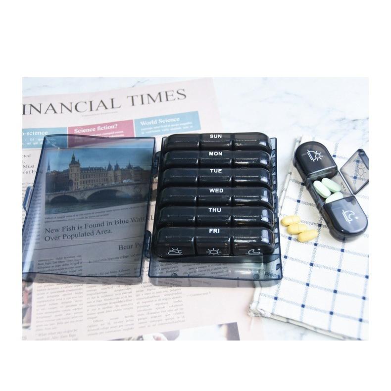 ピルケース 1週間 1日3回 薬ケース 朝昼晩に分け 飲み忘れ防止