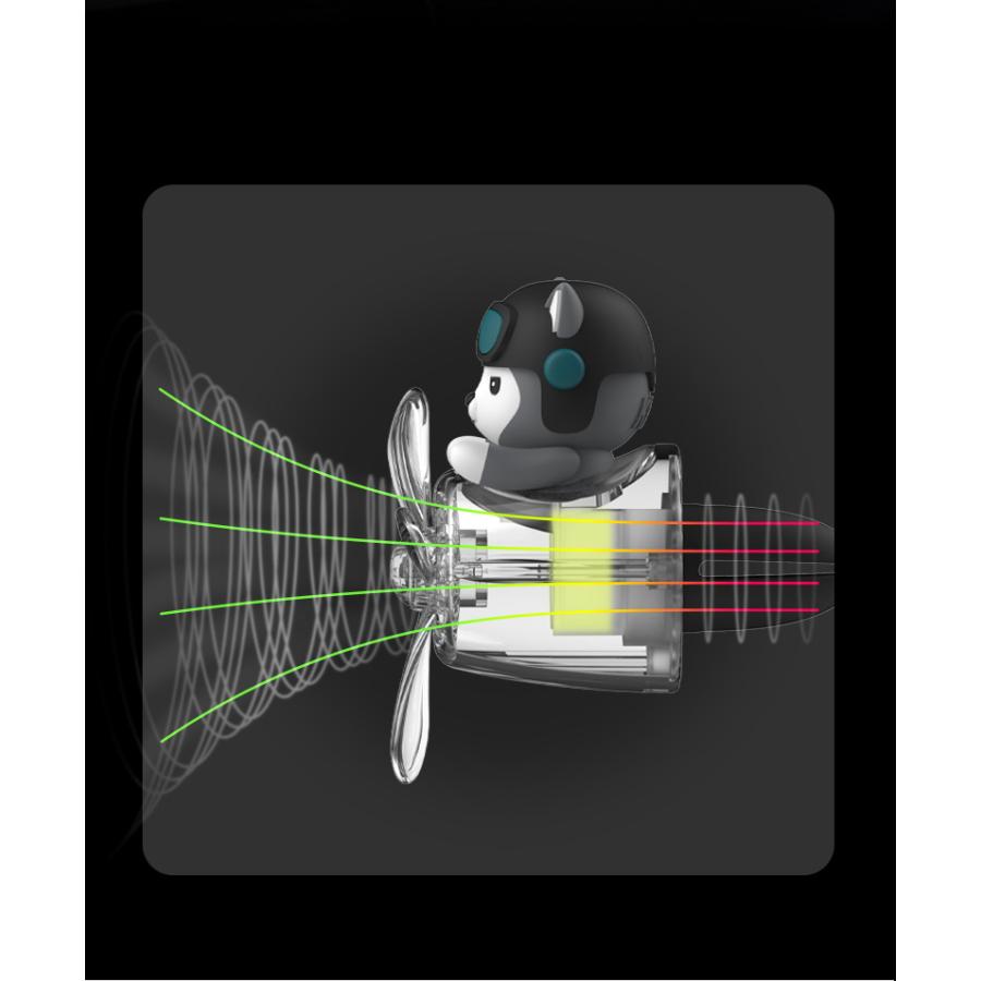 シベリアンハスキーパイロット車用芳香剤 アロマディフューザー 車載