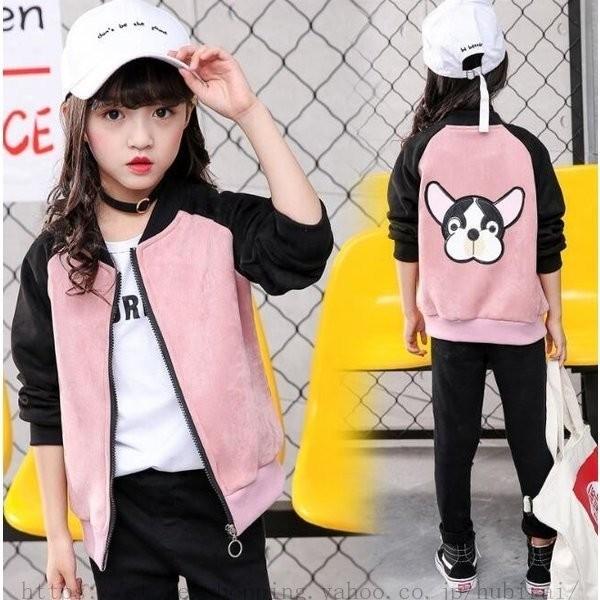 子供服 コート 女の子 スタジャン アウター キッズ ジュニア ジャケット 長袖 通学 可愛い 韓国風 入学式 春秋 高速配送