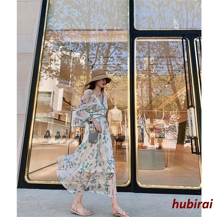 国際ブランド Aラインワンピ 五分袖ワンピース 夏 葉柄 花柄 マキシ きれいめ レディース ワンピース ロング丈ワンピース 韓国風 50代 40 30 上品 オシャレ 着痩せ ワンピース サイズ L Www We Job Com