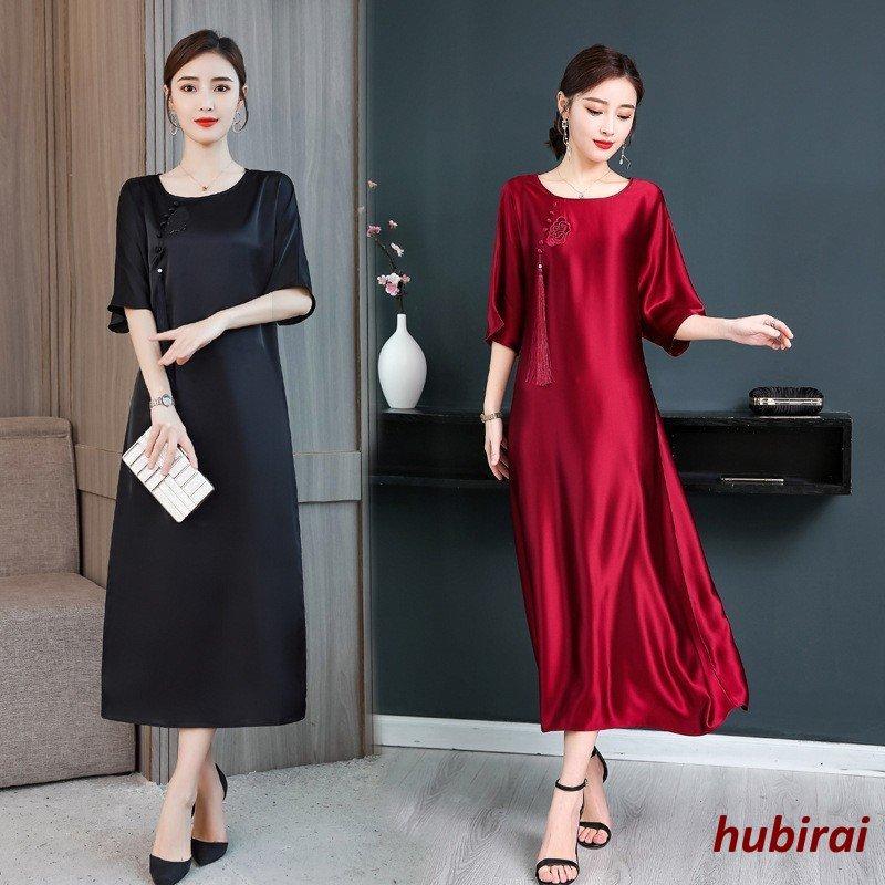 高評価のクリスマスプレゼント 結婚式 五分袖 キレイめ 膝丈 マキシワンピースドレス 春夏 ワンピース 50代 オシャレ上品40 着痩せ マキシンピース きれいめ レディース ワンピース 色 グリーン Www We Job Com