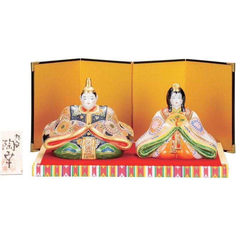 九谷焼いわたや 5号雛人形・細描盛 K8-1683