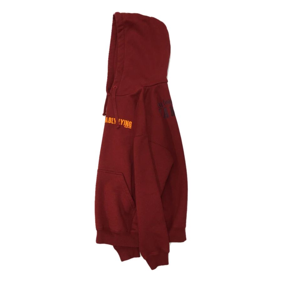美品 ヴェトモン パーカー I'm PROBABLY LYING レッド レディース SIZE