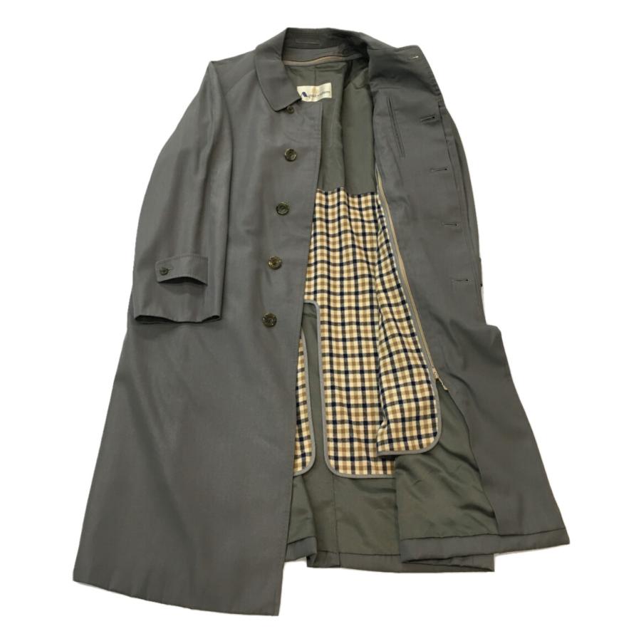 Aquascutum アクアスキュータム ステンカラーコート メンズ ライナー付 アクアスキュータム ステンカラーコート ライナー付 メンズ SIZE