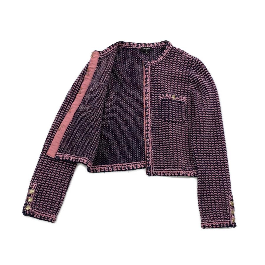 シャネル ココボタン カシミア ノーカラージャケット P70487  