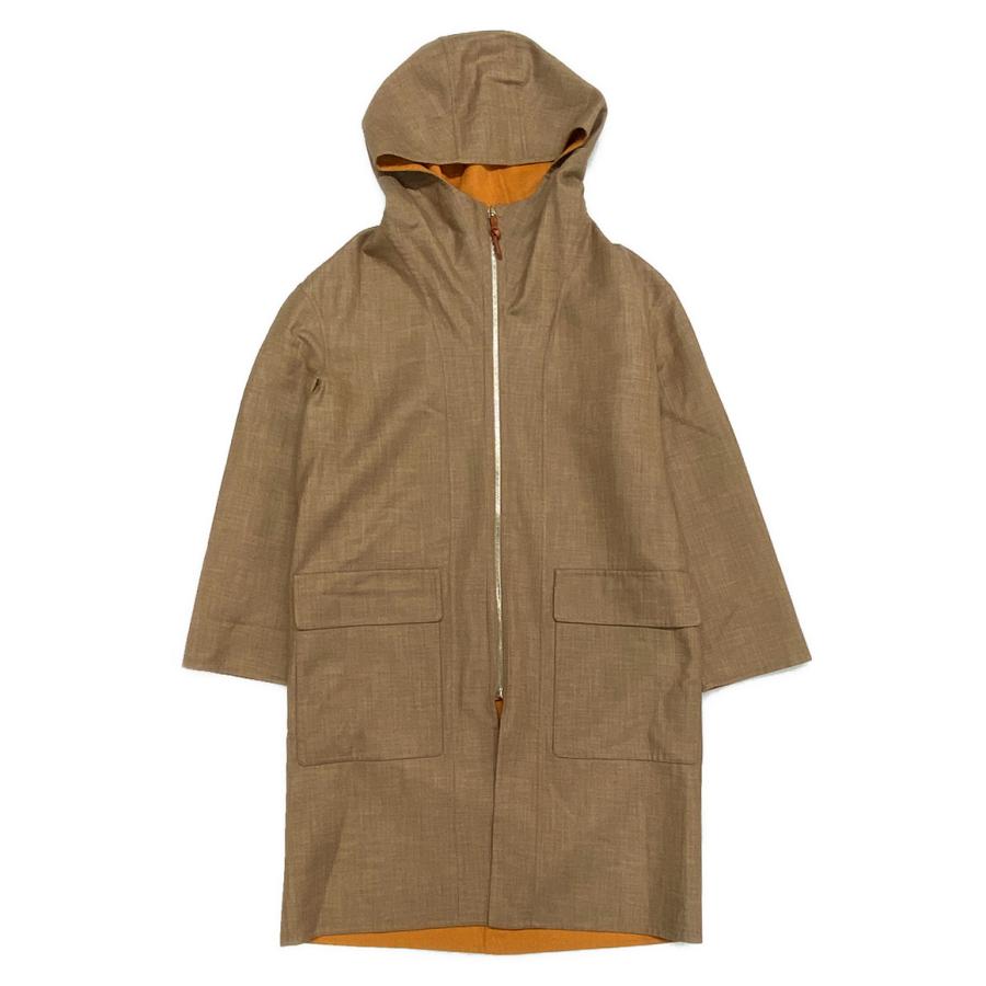 hermes エルメス Hロゴ ブラウン 止め カシミヤブレンド