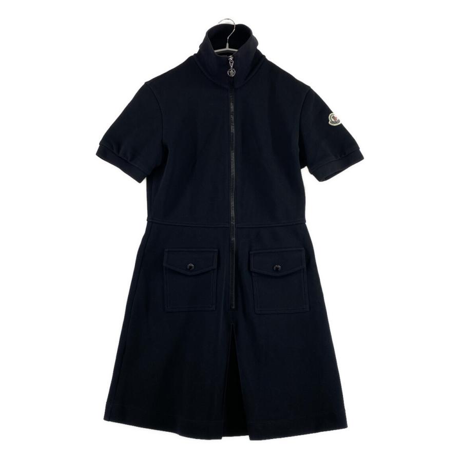 MONCLER モンクレール 12歳 ネイビー 半袖 ワンピース リボンデザイン MONCLER モンクレール 12歳 ネイビー 半袖 ワンピース リボン