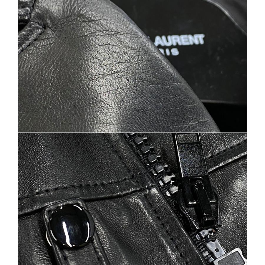 サンローラン ダブルライダースジャケット 15年 397058 レディース