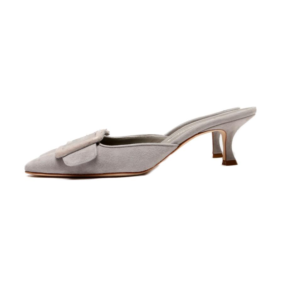 新品未使用　manoloblahnik MAYSALE FLAT マノロミュール マノロブラニク ミュール maysalebi 50 266 スエード レディース