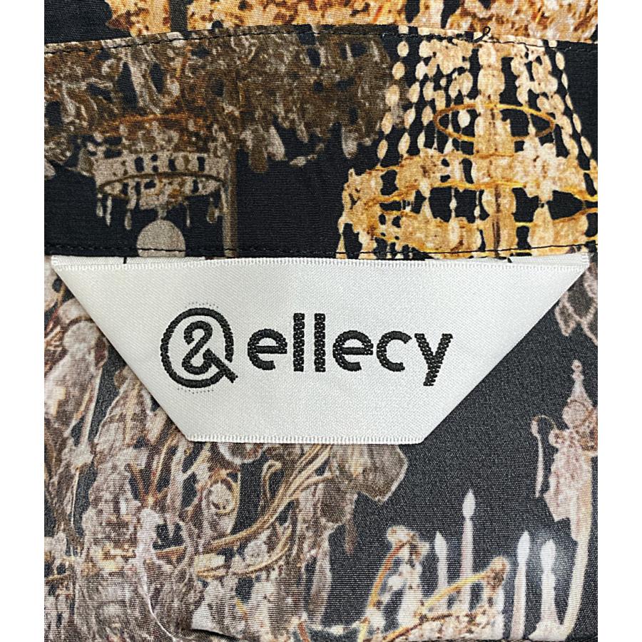 アンドエルシー 長袖シャツ シャンデリア柄 55001265 レディース