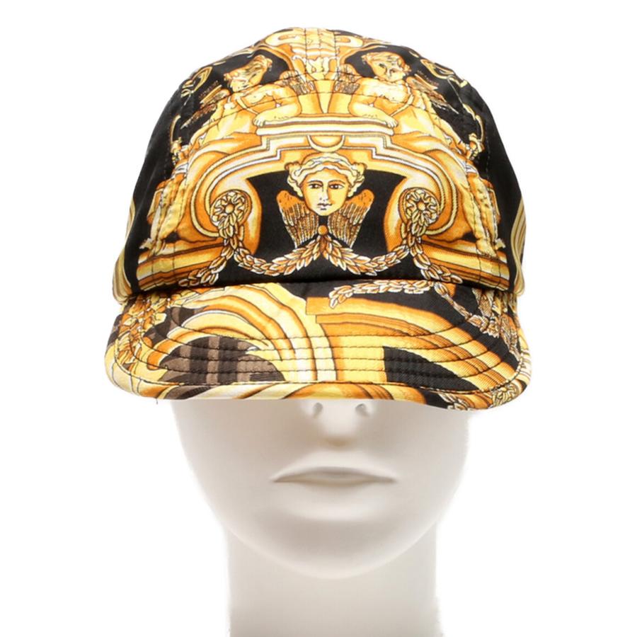 フェンディ(FENDI) × VERSACE ベースボールキャップ・帽子 FENDI フェンディ キャップ 帽子 ブラックキャンバス ベース