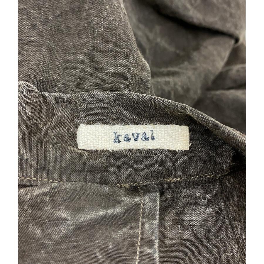 カヴァル リネンパンツ ブラウン レディース SIZE M KAVAL 中古