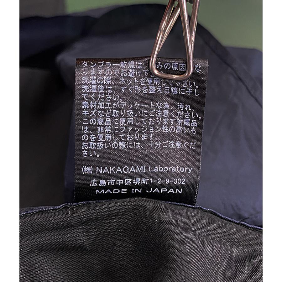 ナカガミ 半袖シャツ ブラック×ネイビー 異素材 レディース SIZE FREE NAKAGAMI 中古｜hugall｜05