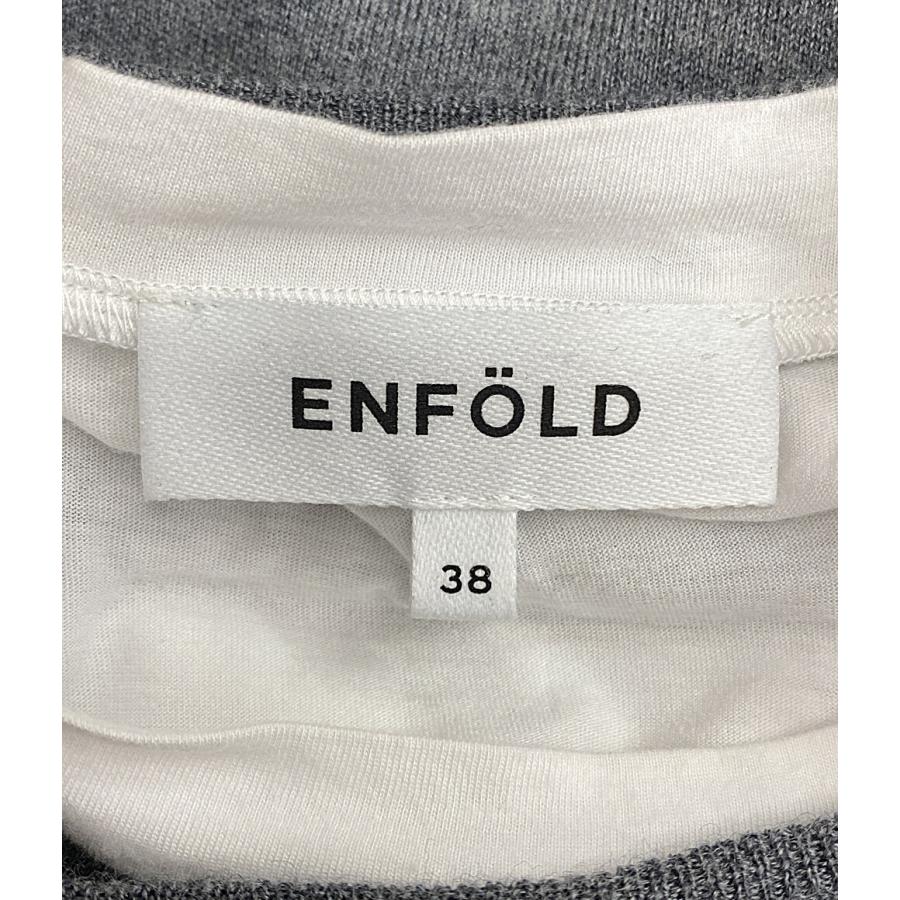 エンフォルド 長袖Tシャツ フェイクレイヤードプルオーバー 2023SS