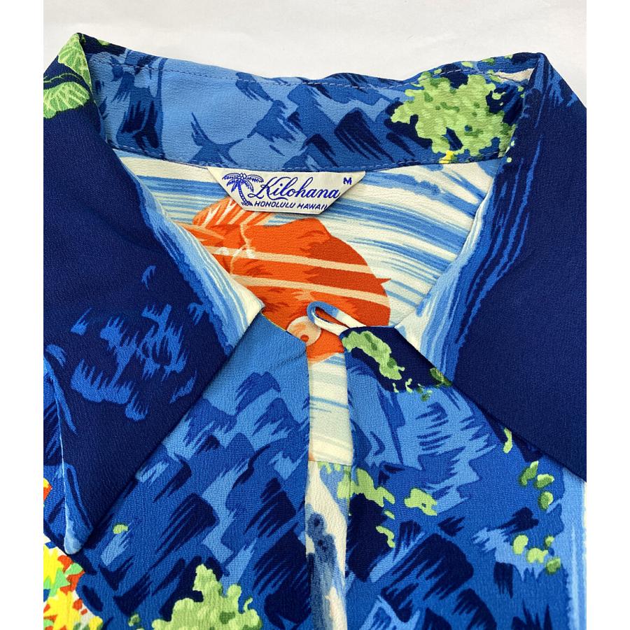 サンサーフ アロハシャツ 鯉 レーヨン メンズ SIZE M SUN SURF 中古