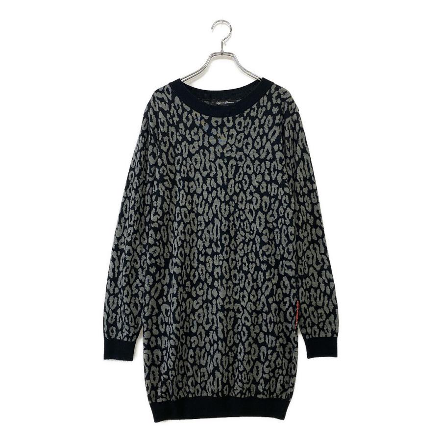 ヒステリックグラマー ニットワンピース レオパード レディース SIZE 