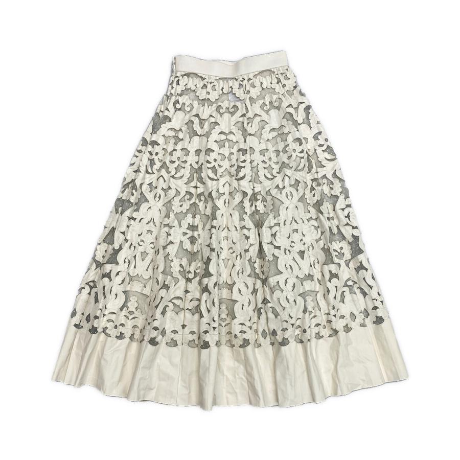 クリスチャンディオール レーススカート ホワイト レディース