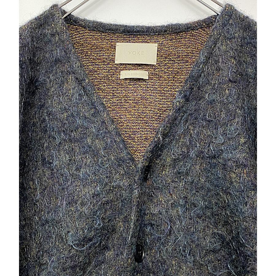 ヨーク カーディガン 4COLOR MIX JACQUARD MOHAIR CARDIGAN ヨーク カーディガン 4COLOR MIX JACQUARD MOHAIR CARDIGAN