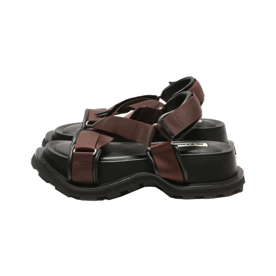 ジルサンダーサンダル　サイズ35 ジルサンダー サンダル プラットフォームサンダル ブラック