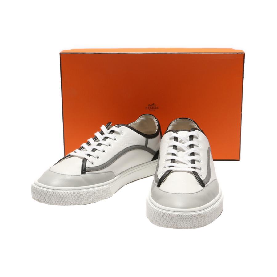 エルメス スニーカー ゲット ホワイト メンズ SIZE 45 HERMES 中古 