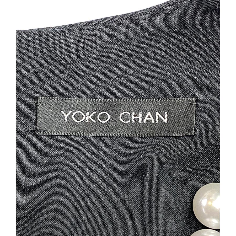 YOKO CHAN ヨーコチャン　Tシャツ 38 ブラック 中古・古着通販】YOKO CHAN (ヨーコチャン) ノースリーブワンピース