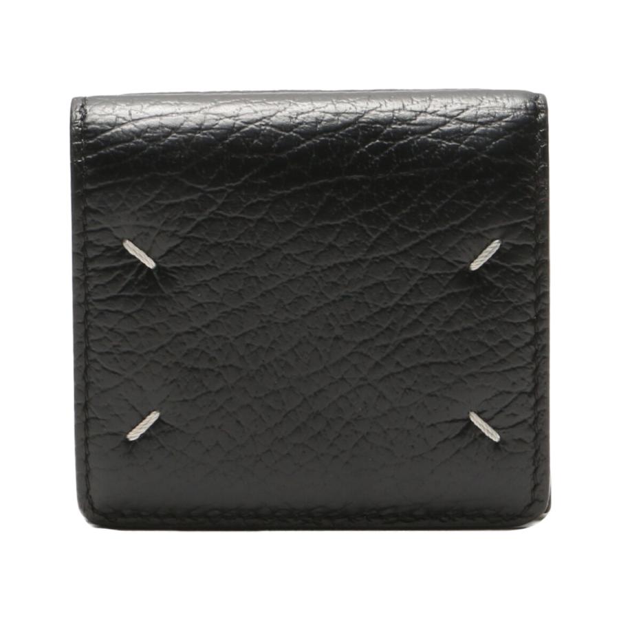 メゾンマルジェラ 二つ折り財布 4ステッチ ブラック レザー メンズ